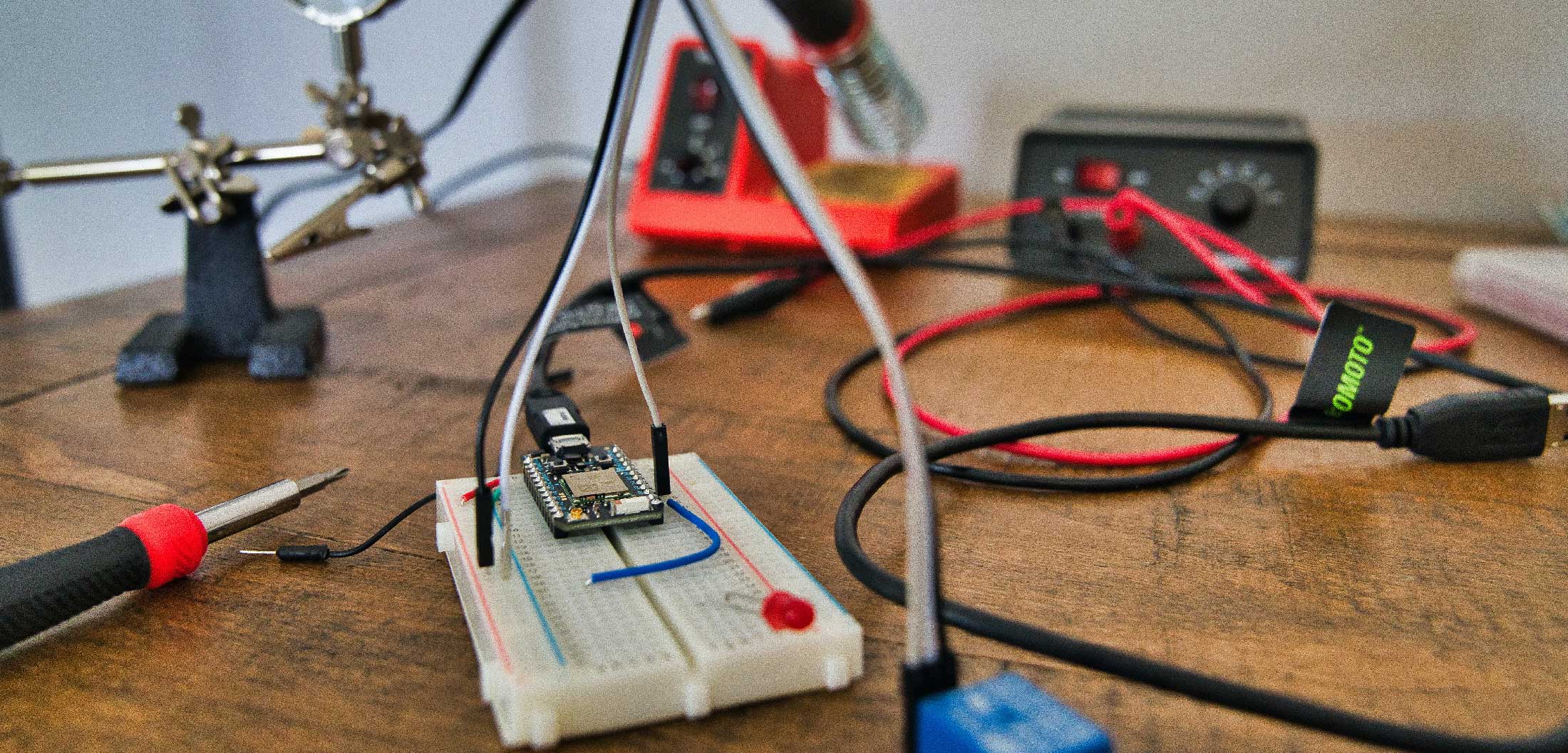 IoT instruments on a table